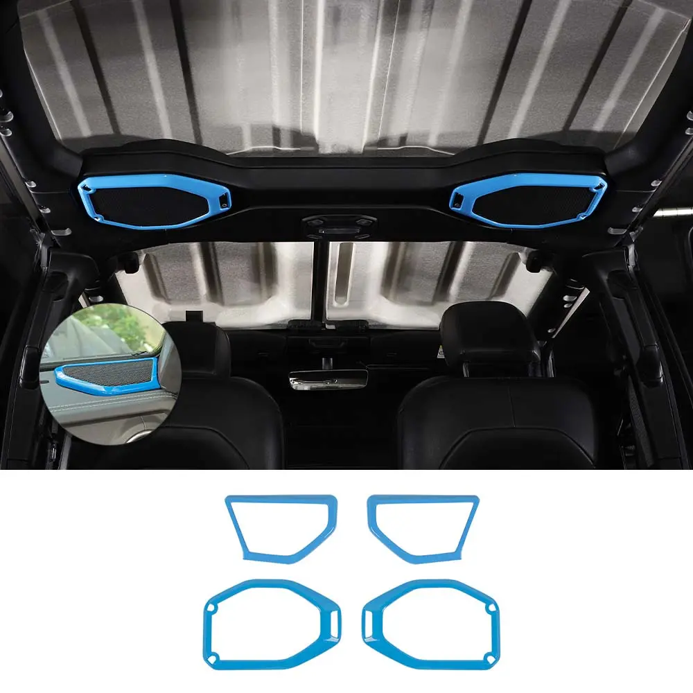 For 2018-2023 Jeep Wrangler JL JLU & Gladiator JT Roof & A-Pillar Speaker Cover Trim - Image 16