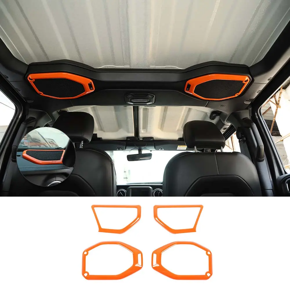 For 2018-2023 Jeep Wrangler JL JLU & Gladiator JT Roof & A-Pillar Speaker Cover Trim - Image 18