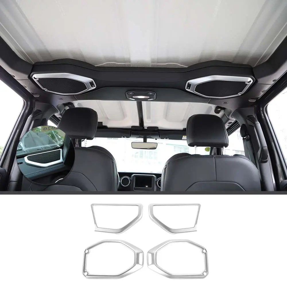 For 2018-2023 Jeep Wrangler JL JLU & Gladiator JT Roof & A-Pillar Speaker Cover Trim - Image 19