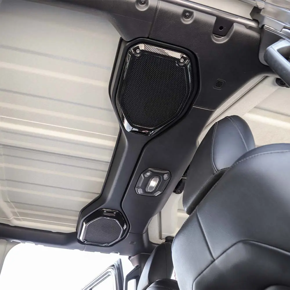 For 2018-2023 Jeep Wrangler JL JLU & Gladiator JT Roof & A-Pillar Speaker Cover Trim - Image 5