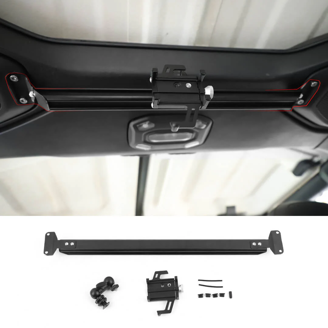For 2018-2023 Jeep Wrangler JL & Gladiator JT Roof Speaker Extended Camera/Mobile Phone Holder - Image 11