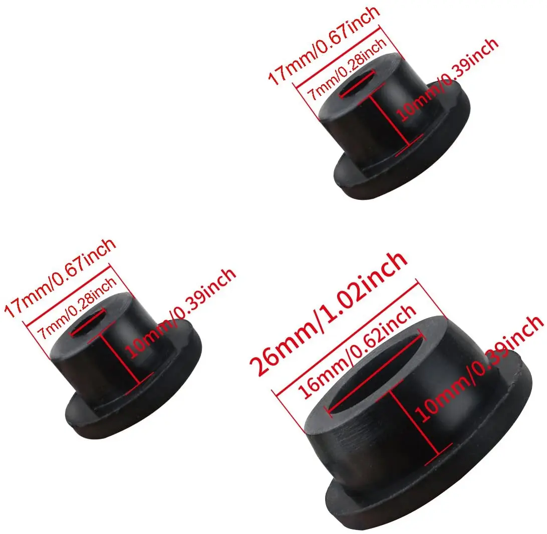 For 2007-2018 Jeep Wrangler JK JKU Rubber Tailgate Plug Tramp Stamp Spare Tire Carrier Delete - Image 5