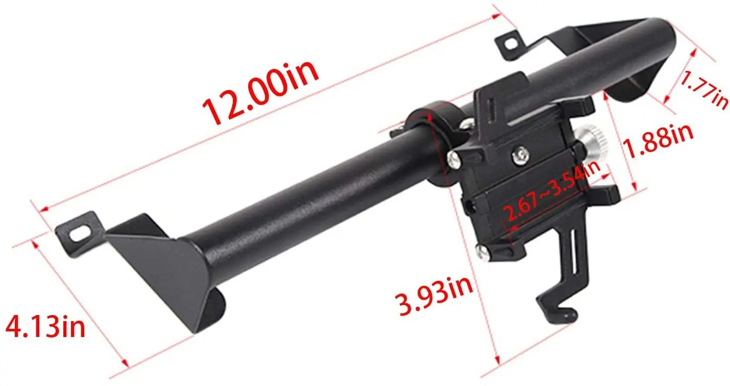 For 2018-2023 Jeep Wrangler JL JLU & Gladiator JT Dashboard Bar Phone Holder, Rugged Heavy Duty Cell Mount - Image 7
