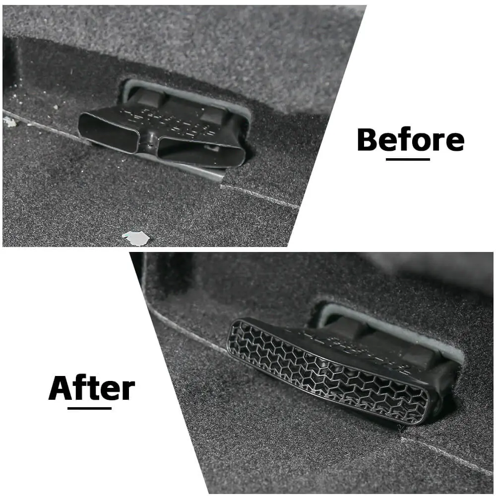 For Jeep 2015+ Renegade/ 2017+ Compass Seat Under Air AC Outlet Vent Cover Trim Protection - Image 2
