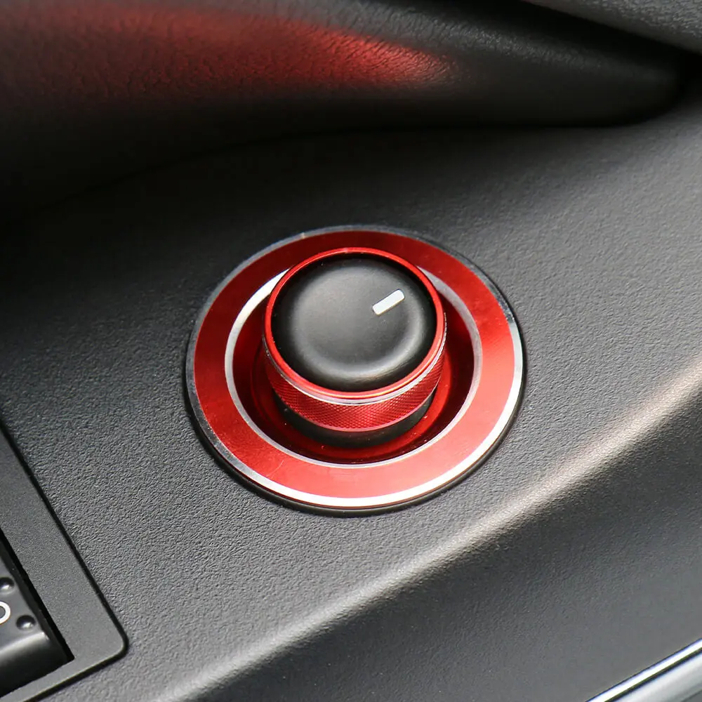 For 2011-2018 Jeep Wrangler JK Side Mirror Adjust Cigarette Lighter Button Knob Trim Ring - Image 4
