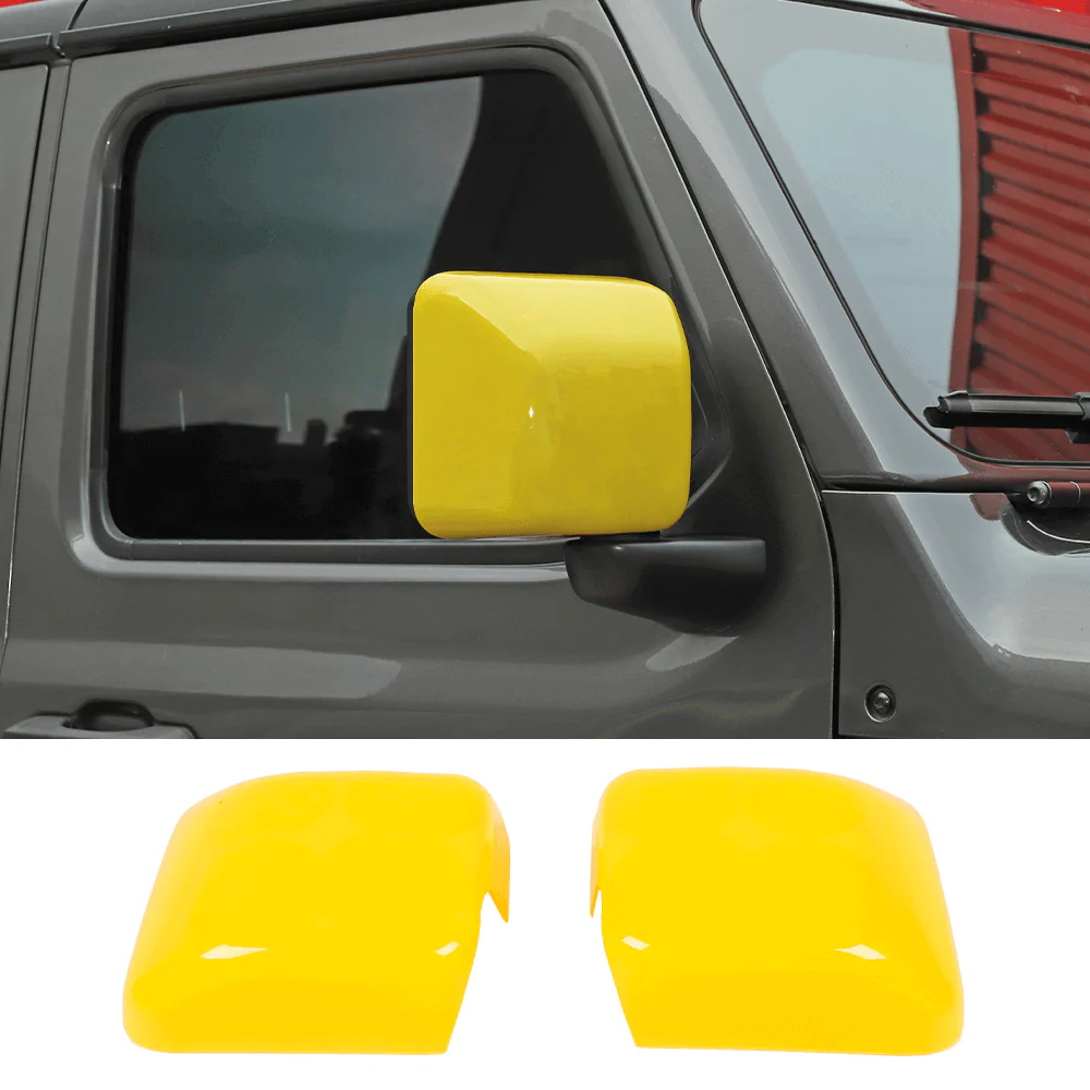 For 2018+ Jeep Wrangler JL & Gladiator JT Side Rear View Mirror Cover Trim - Image 12