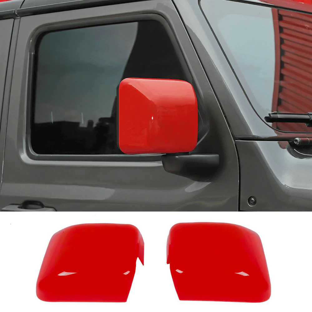 For 2018+ Jeep Wrangler JL & Gladiator JT Side Rear View Mirror Cover Trim - Image 13
