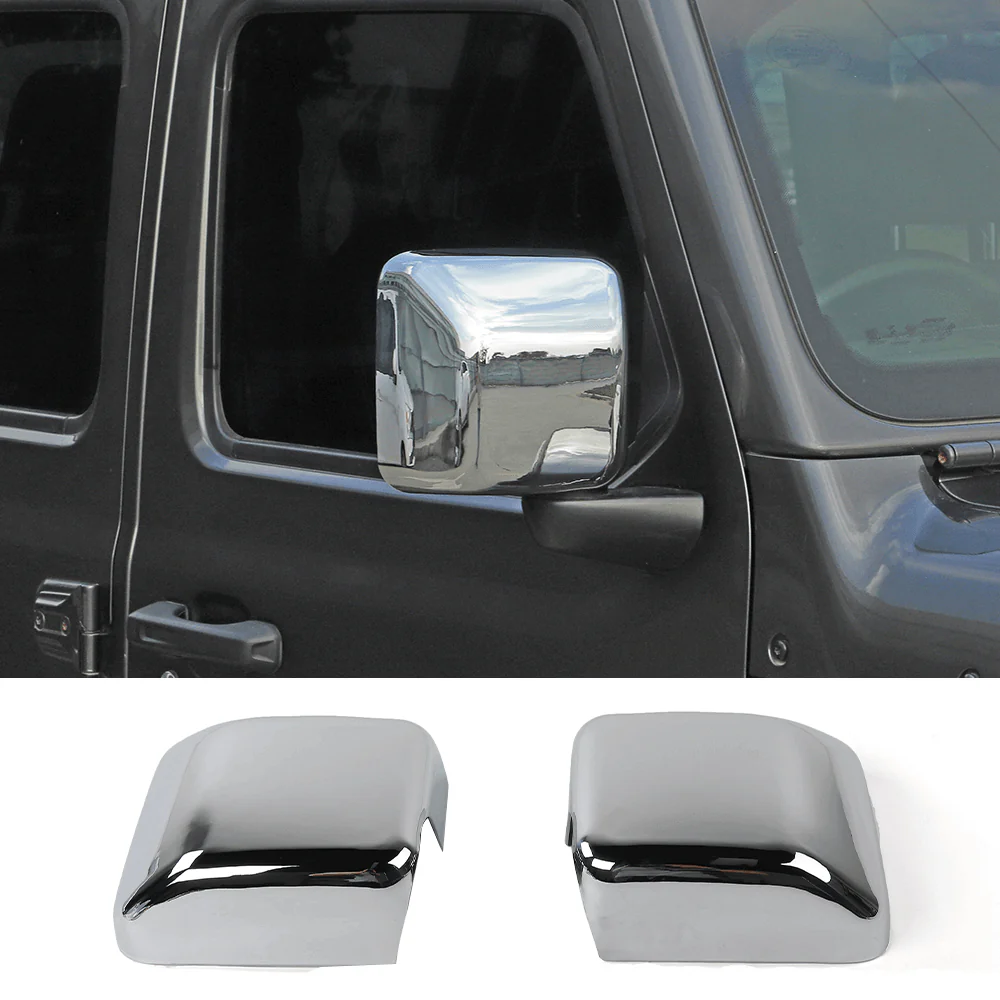 For 2018+ Jeep Wrangler JL & Gladiator JT Side Rear View Mirror Cover Trim - Image 15