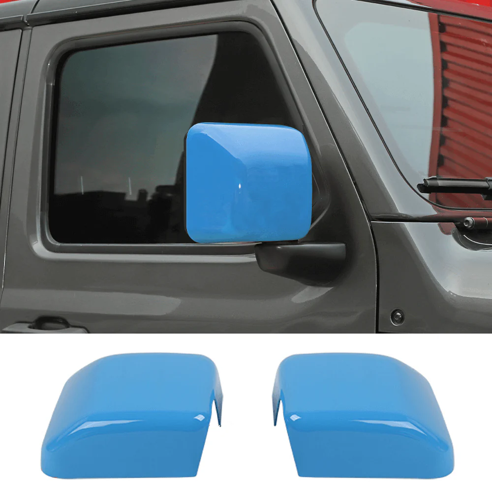 For 2018+ Jeep Wrangler JL & Gladiator JT Side Rear View Mirror Cover Trim - Image 16