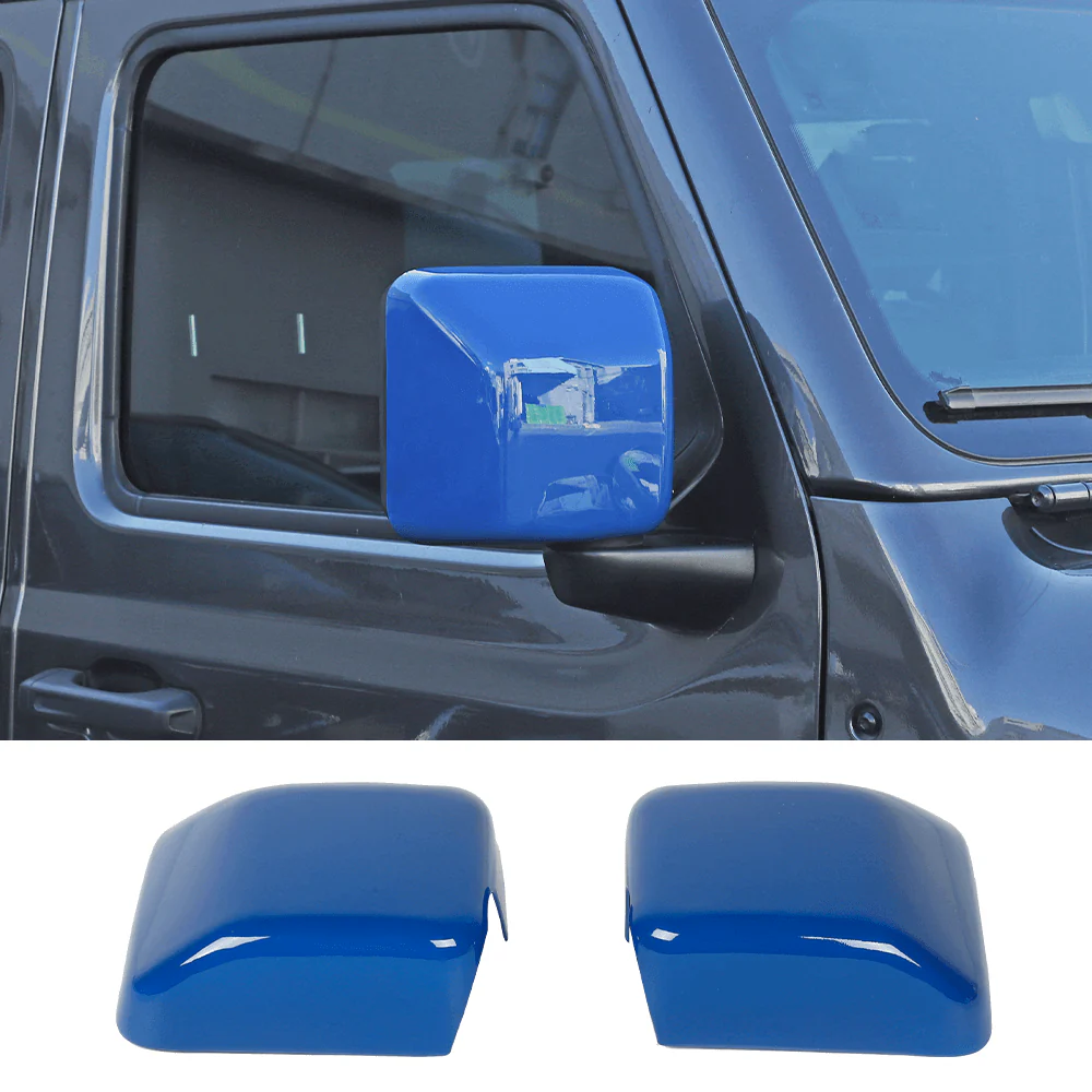 For 2018+ Jeep Wrangler JL & Gladiator JT Side Rear View Mirror Cover Trim - Image 17