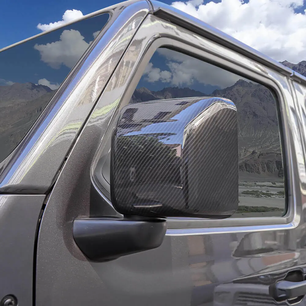 For 2018+ Jeep Wrangler JL & Gladiator JT Side Rear View Mirror Cover Trim - Image 3