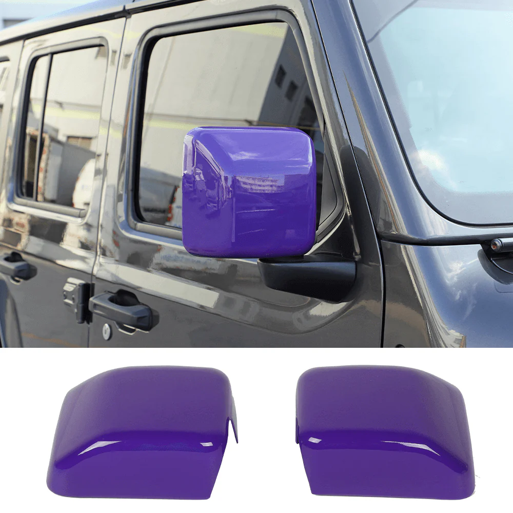 For 2018+ Jeep Wrangler JL & Gladiator JT Side Rear View Mirror Cover Trim - Image 9