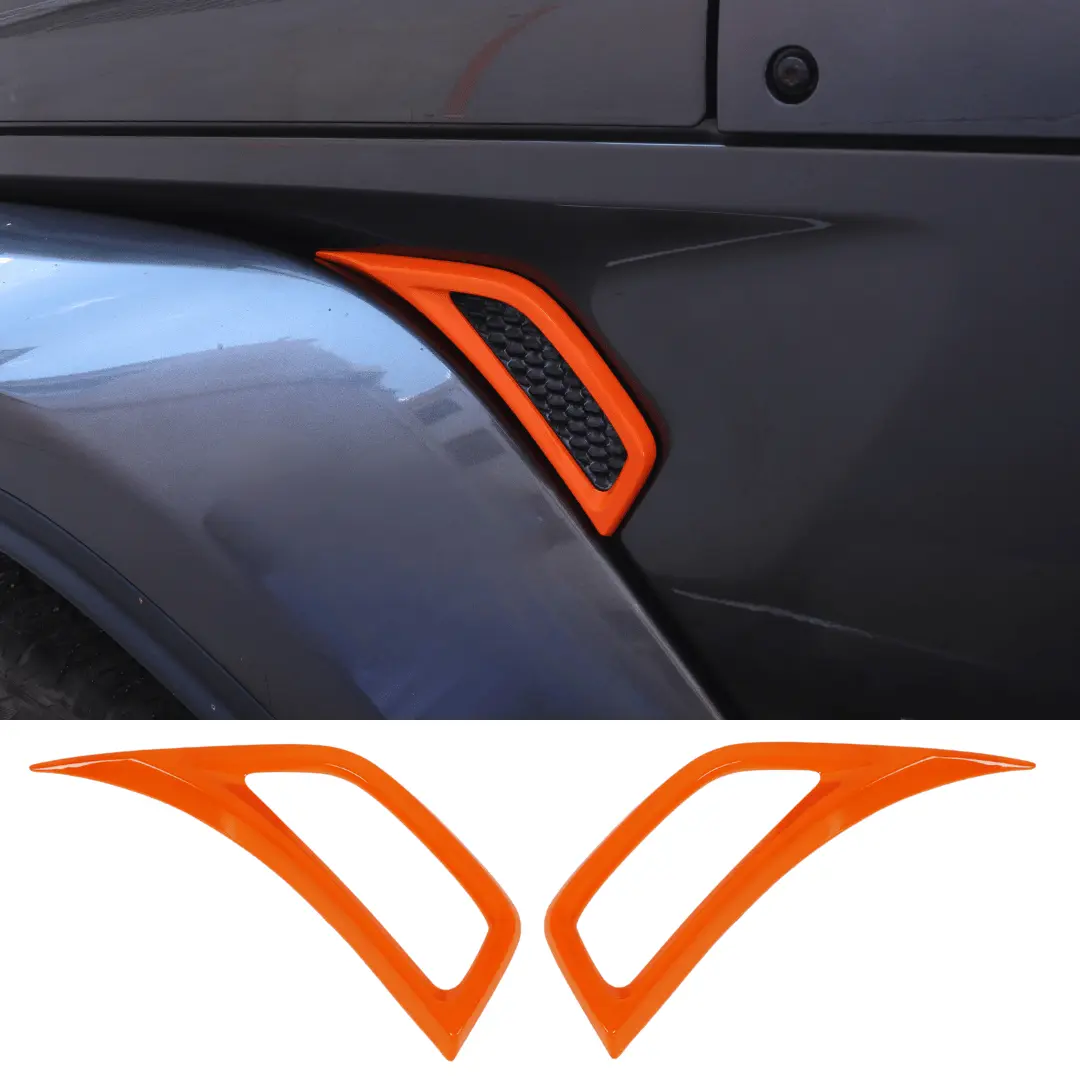 For 2018+ Jeep Wrangler JL & Gladiator JT Side Wheel Eyebrow Air Vent Outlet Cover Trim - Image 13