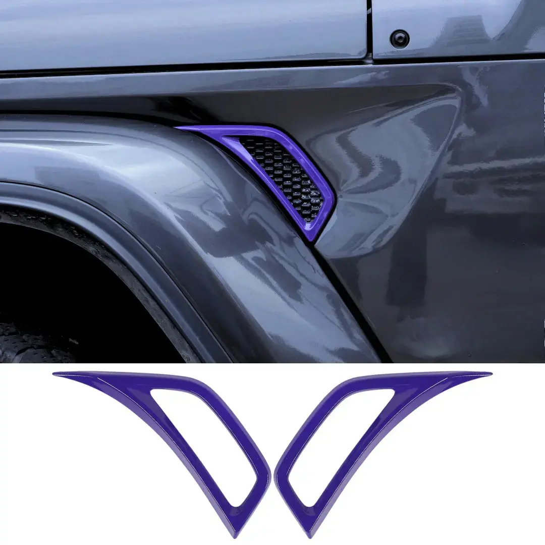 For 2018+ Jeep Wrangler JL & Gladiator JT Side Wheel Eyebrow Air Vent Outlet Cover Trim - Image 15