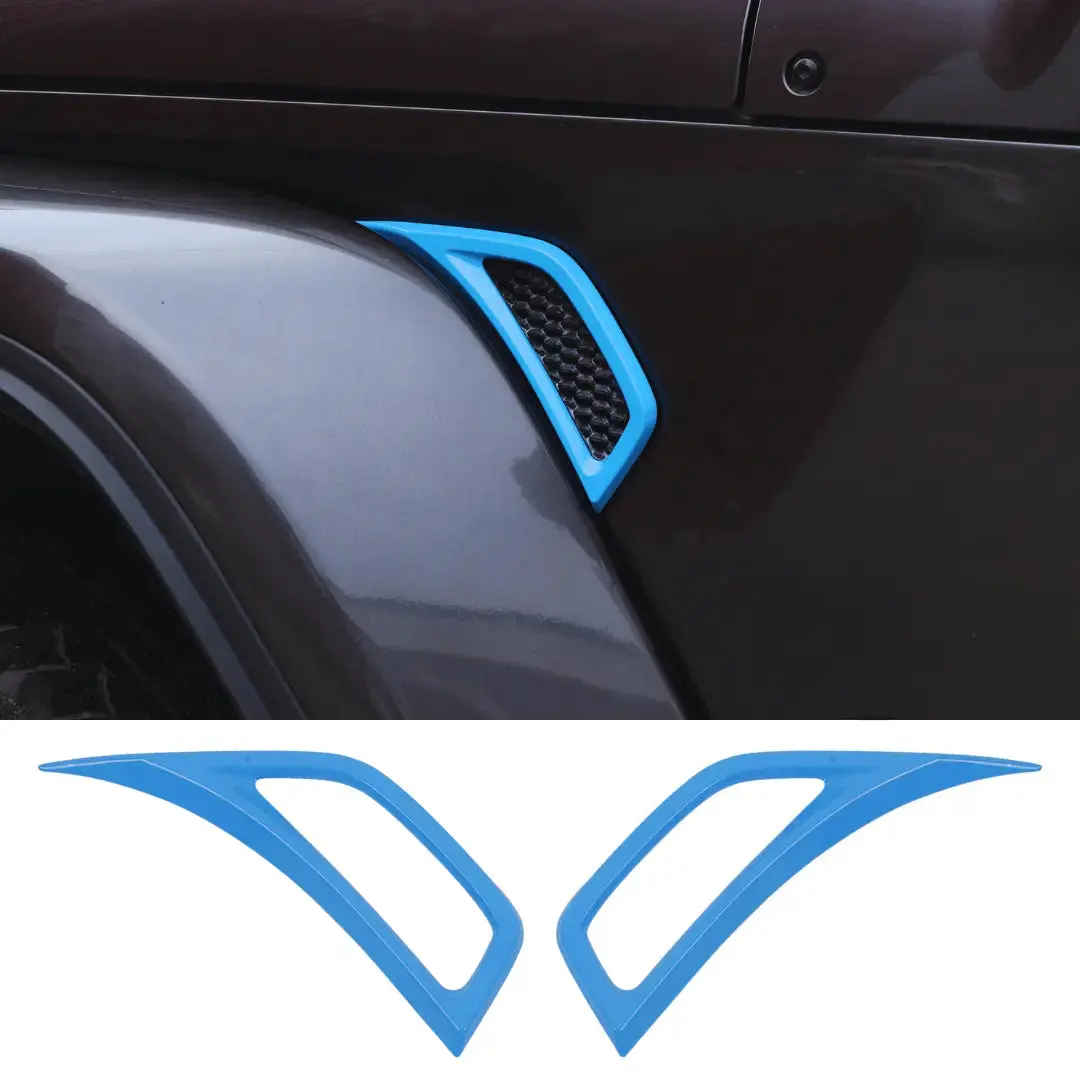 For 2018+ Jeep Wrangler JL & Gladiator JT Side Wheel Eyebrow Air Vent Outlet Cover Trim - Image 16