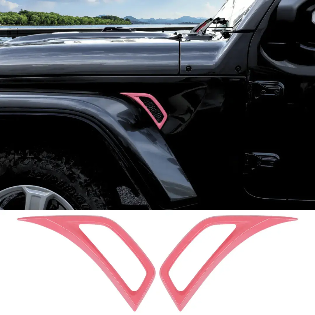 For 2018+ Jeep Wrangler JL & Gladiator JT Side Wheel Eyebrow Air Vent Outlet Cover Trim - Image 17