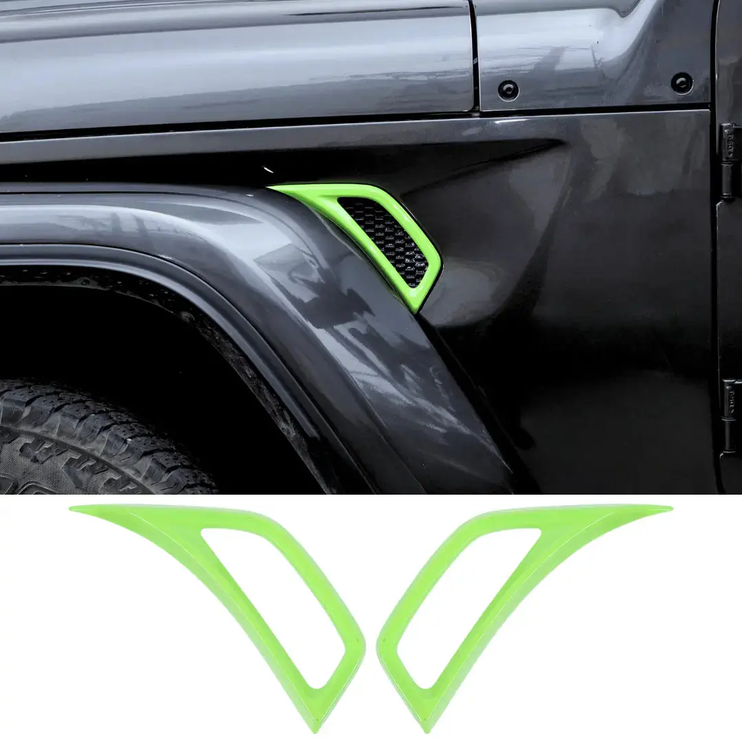 For 2018+ Jeep Wrangler JL & Gladiator JT Side Wheel Eyebrow Air Vent Outlet Cover Trim - Image 18