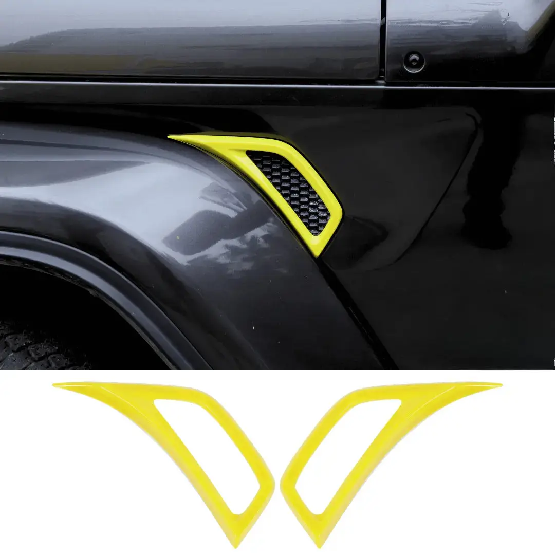 For 2018+ Jeep Wrangler JL & Gladiator JT Side Wheel Eyebrow Air Vent Outlet Cover Trim - Image 19