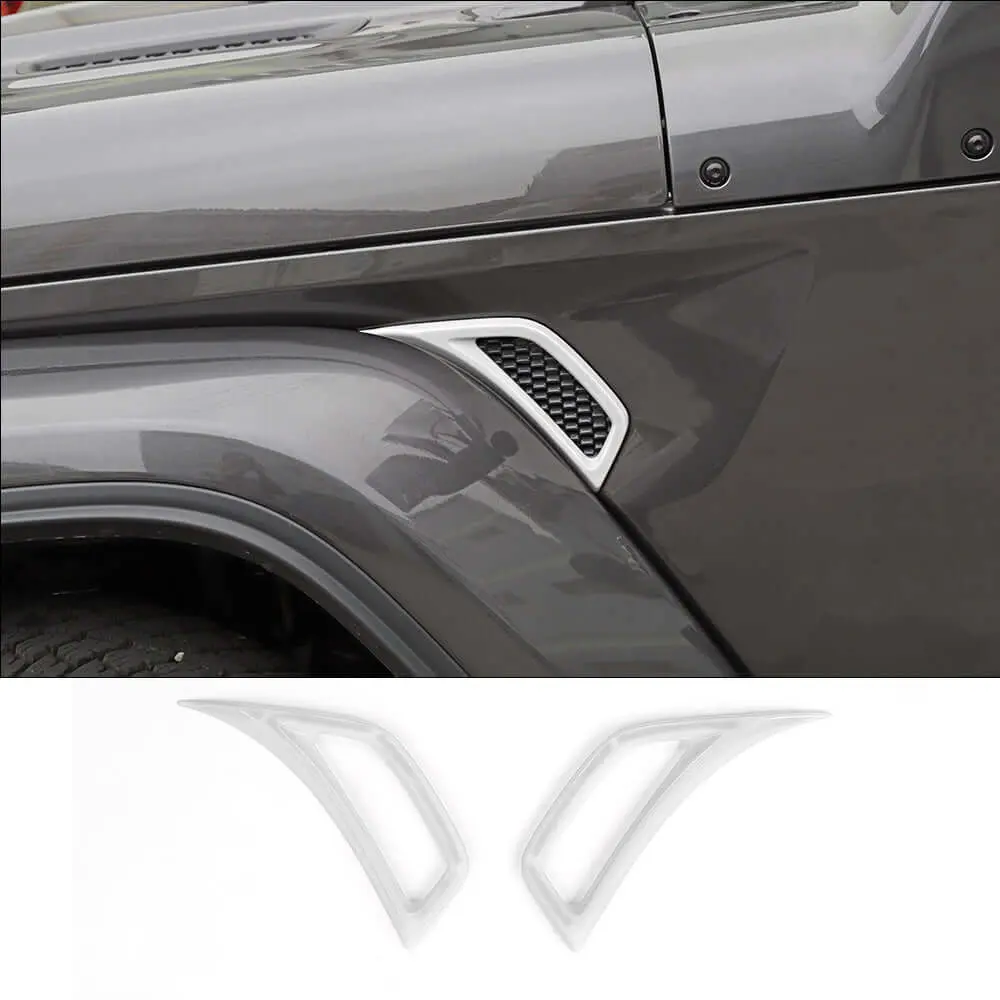 For 2018+ Jeep Wrangler JL & Gladiator JT Side Wheel Eyebrow Air Vent Outlet Cover Trim - Image 20