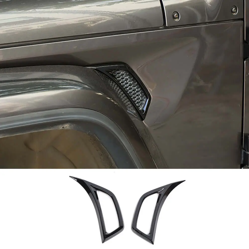 For 2018+ Jeep Wrangler JL & Gladiator JT Side Wheel Eyebrow Air Vent Outlet Cover Trim - Image 22