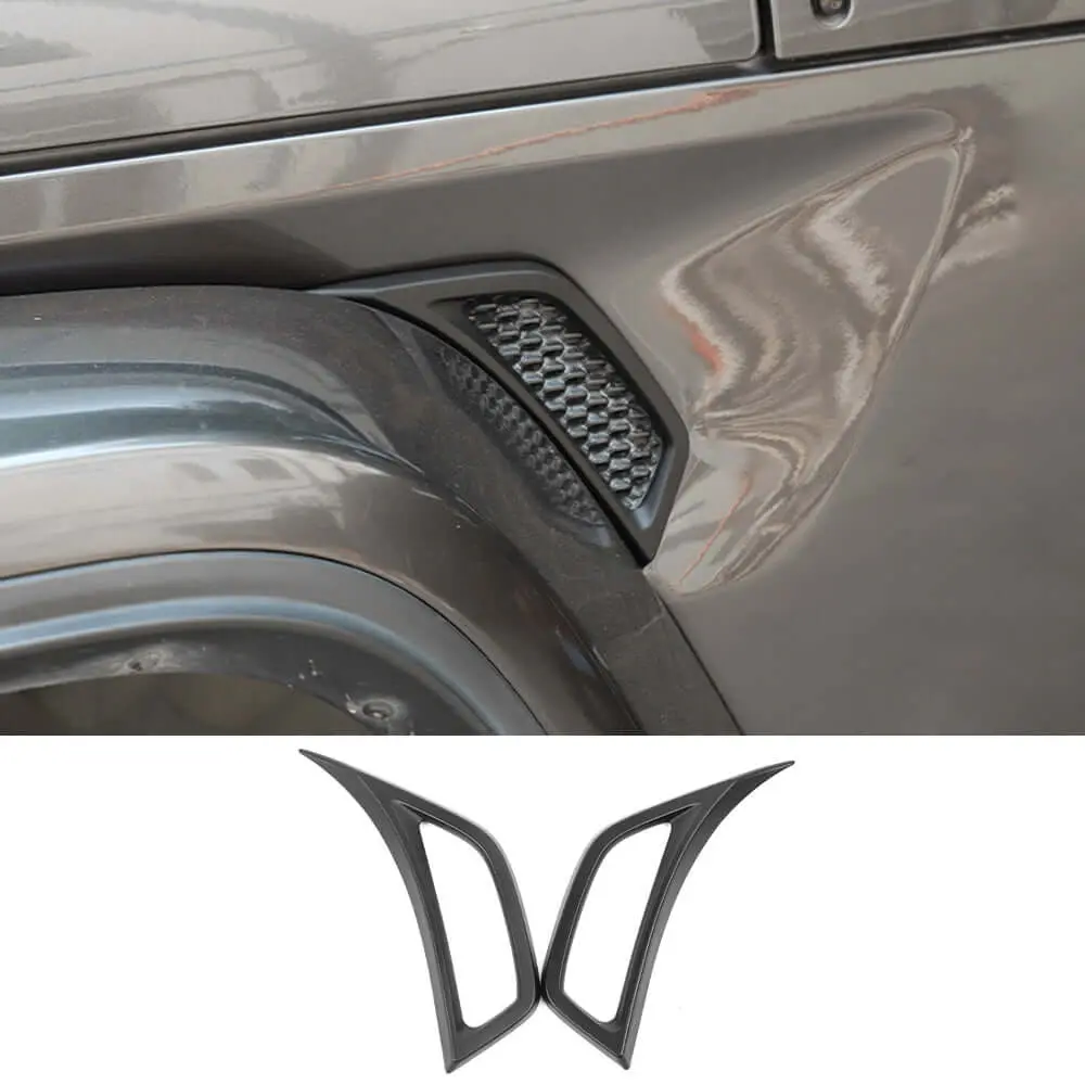 For 2018+ Jeep Wrangler JL & Gladiator JT Side Wheel Eyebrow Air Vent Outlet Cover Trim - Image 23