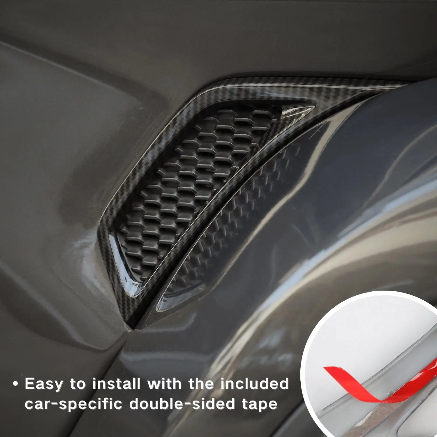 For 2018+ Jeep Wrangler JL & Gladiator JT Side Wheel Eyebrow Air Vent Outlet Cover Trim - Image 5