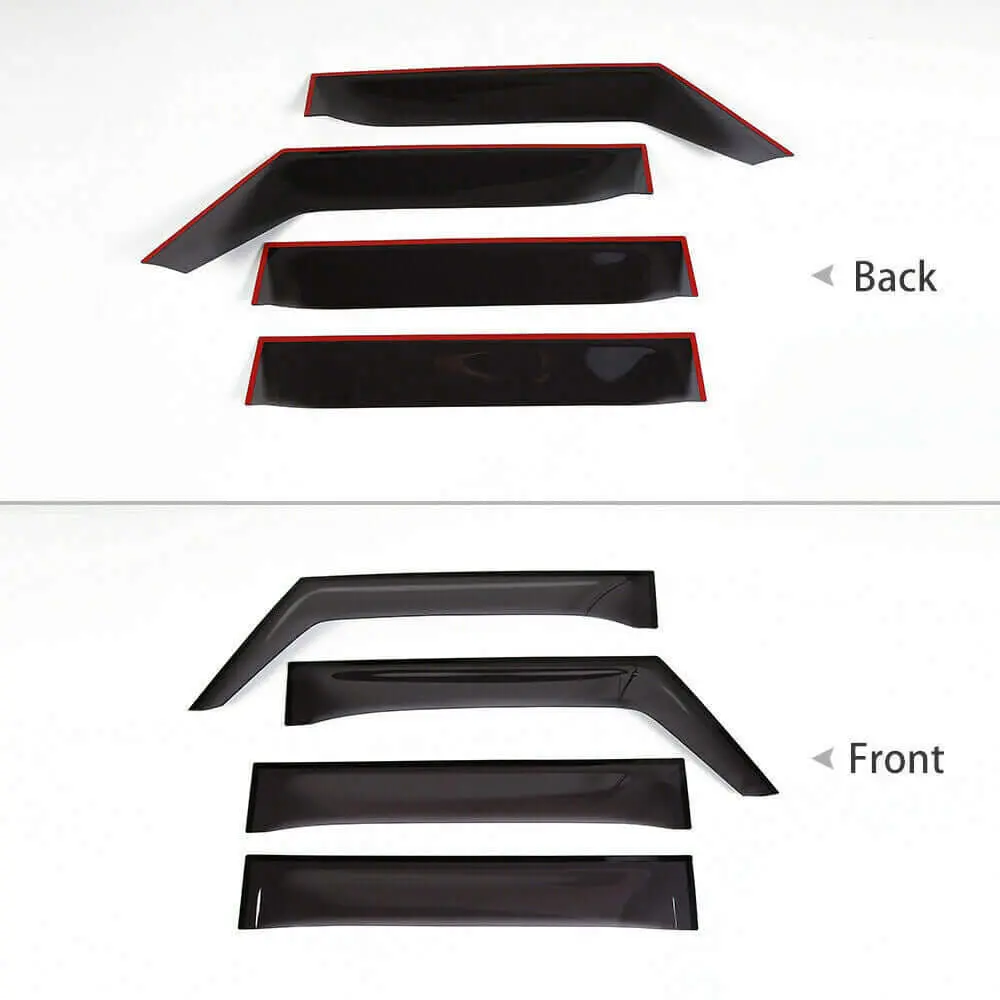 For 2018+ Jeep Wrangler JL Gladiator JT Side Window Visors Rain Shield Guards - Image 9