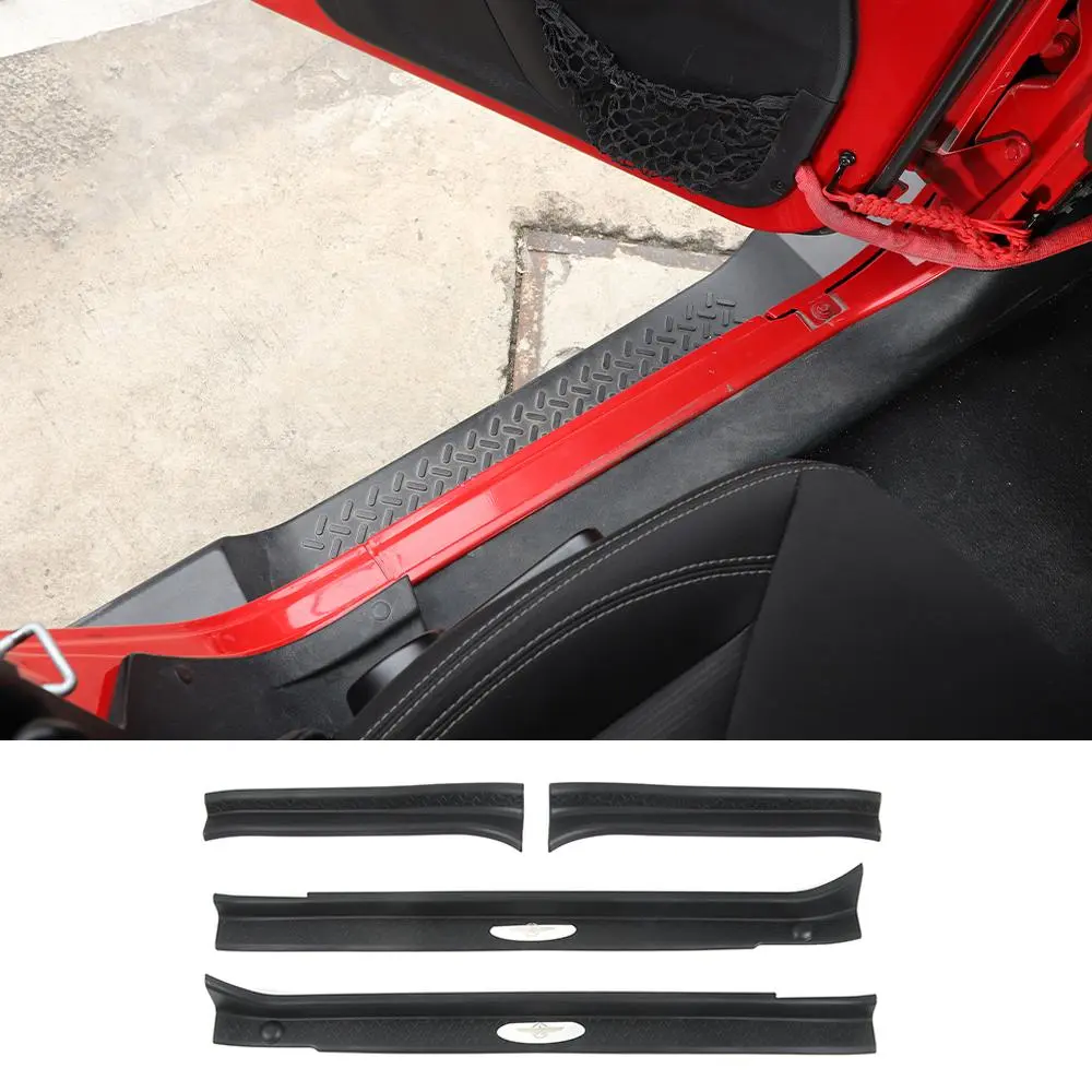 For 2007-2018 Jeep Wrangler JK JKU Sill Plate Protector Guards Strip Cover Star - Image 10