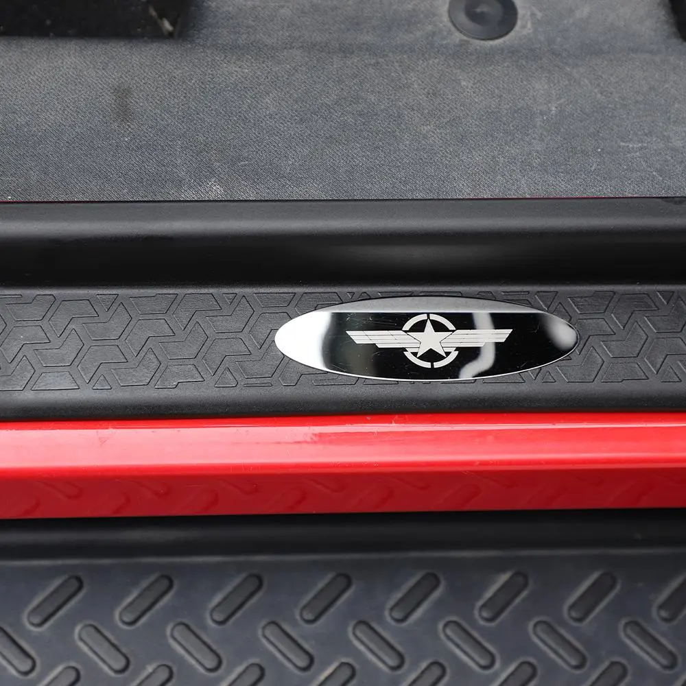 For 2007-2018 Jeep Wrangler JK JKU Sill Plate Protector Guards Strip Cover Star - Image 4