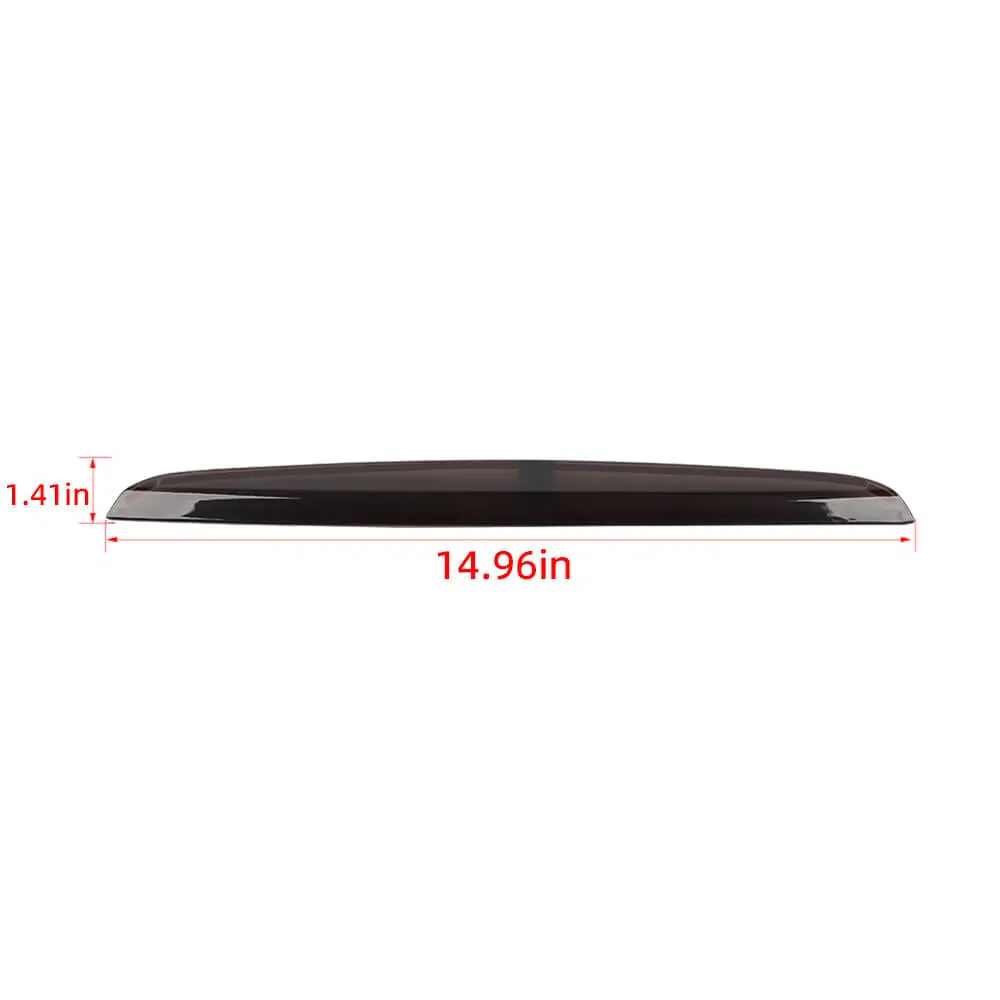 For 2014+ Jeep Cherokee Smoked Black High Brake Light Trim Cover - Image 8