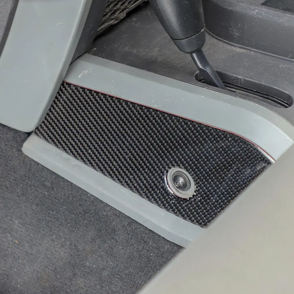 For 2007-2010 Jeep Wrangler JK Soft Carbon Fiber Gear Shift Side Panel Trim Stickers - Image 3