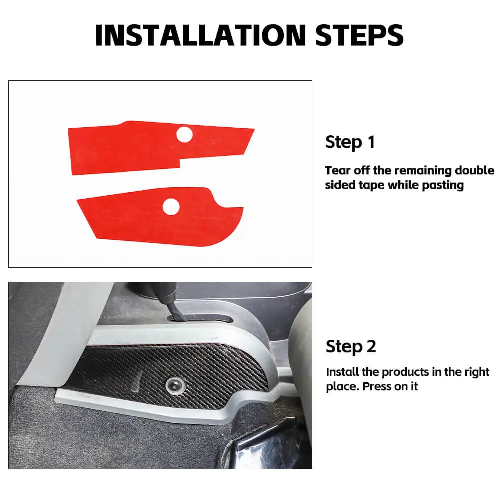 For 2007-2010 Jeep Wrangler JK Soft Carbon Fiber Gear Shift Side Panel Trim Stickers - Image 7