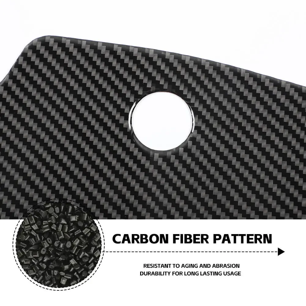 For 2007-2010 Jeep Wrangler JK Soft Carbon Fiber Gear Shift Side Panel Trim Stickers - Image 8