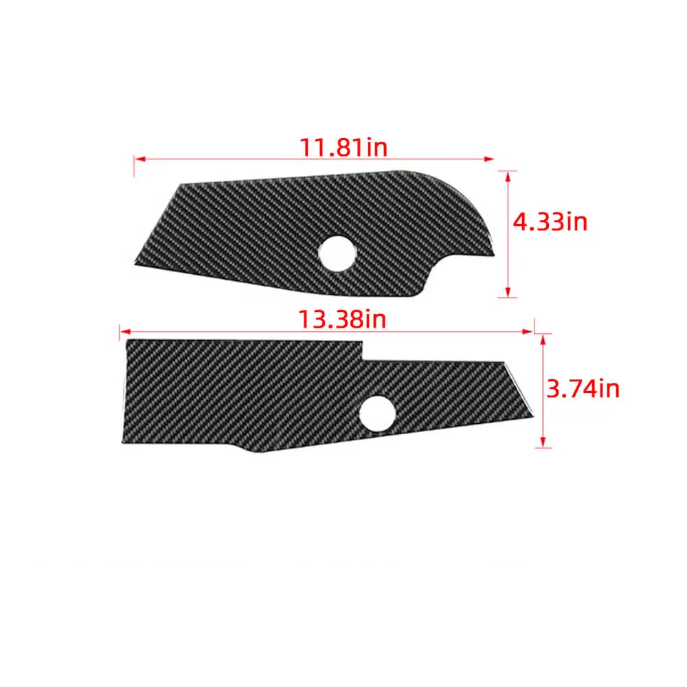 For 2007-2010 Jeep Wrangler JK Soft Carbon Fiber Gear Shift Side Panel Trim Stickers - Image 9