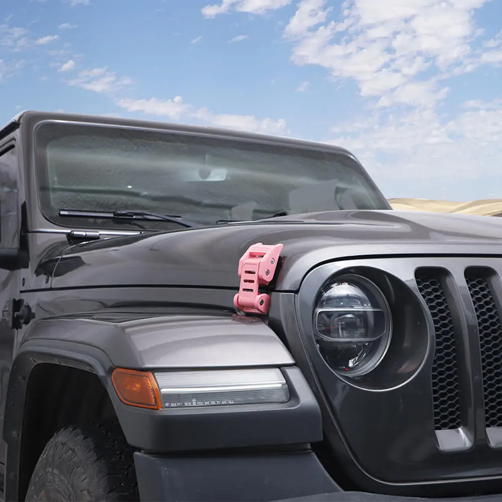 For 2007+ Jeep Wrangler JK JL & Gladiator JT Stainless Steel Hood Latches Hood Lock Catch Kit - Image 5