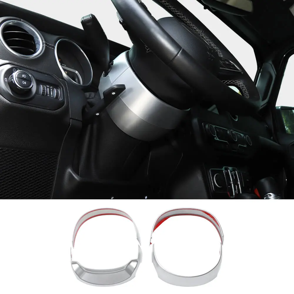 For 2018+ Jeep Wrangler JL & Gladiator JT Steering Wheel Base Lower Trim Decor - Image 10