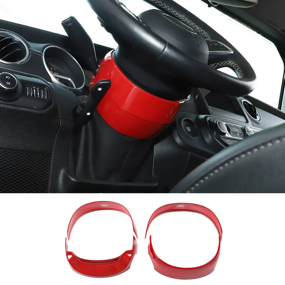 For 2018+ Jeep Wrangler JL & Gladiator JT Steering Wheel Base Lower Trim Decor - Image 9