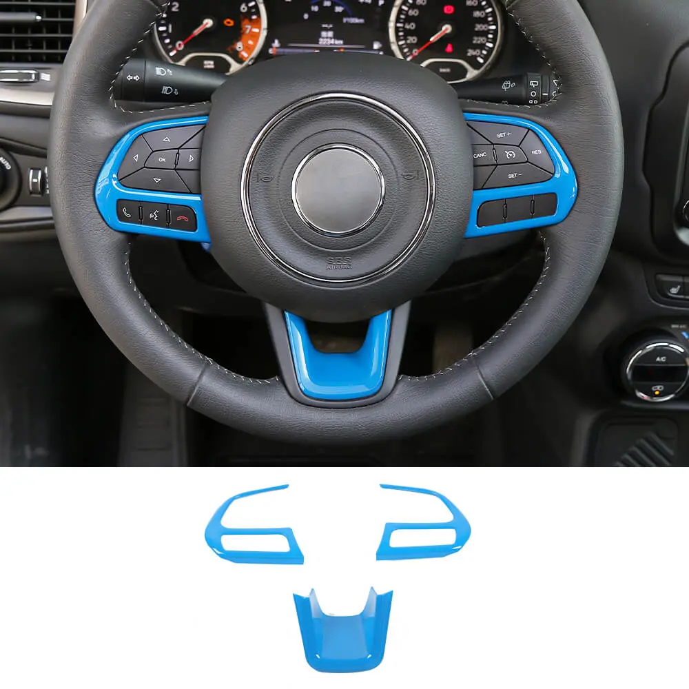For Jeep Renegade 2015+ & Compass 2017-2020 Steering Wheel Cover Trim - Image 13