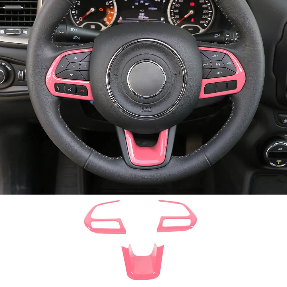 For Jeep Renegade 2015+ & Compass 2017-2020 Steering Wheel Cover Trim - Image 14