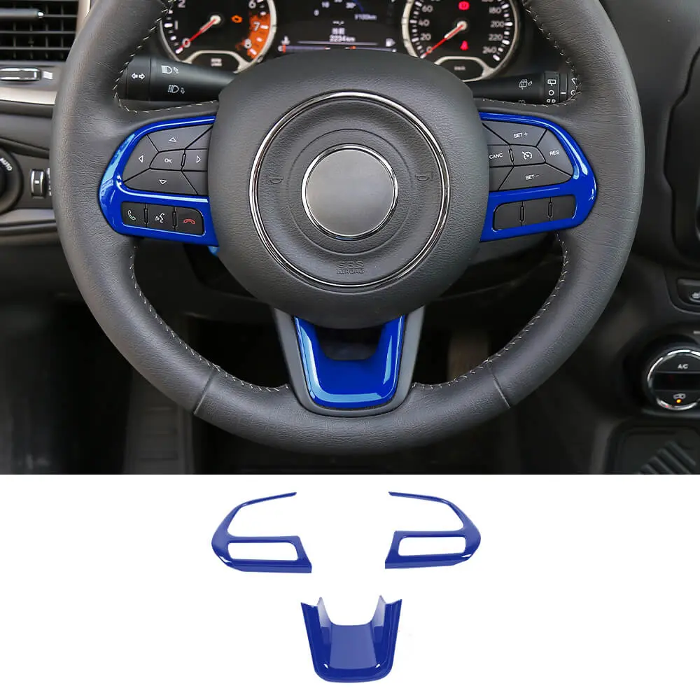 For Jeep Renegade 2015+ & Compass 2017-2020 Steering Wheel Cover Trim - Image 15