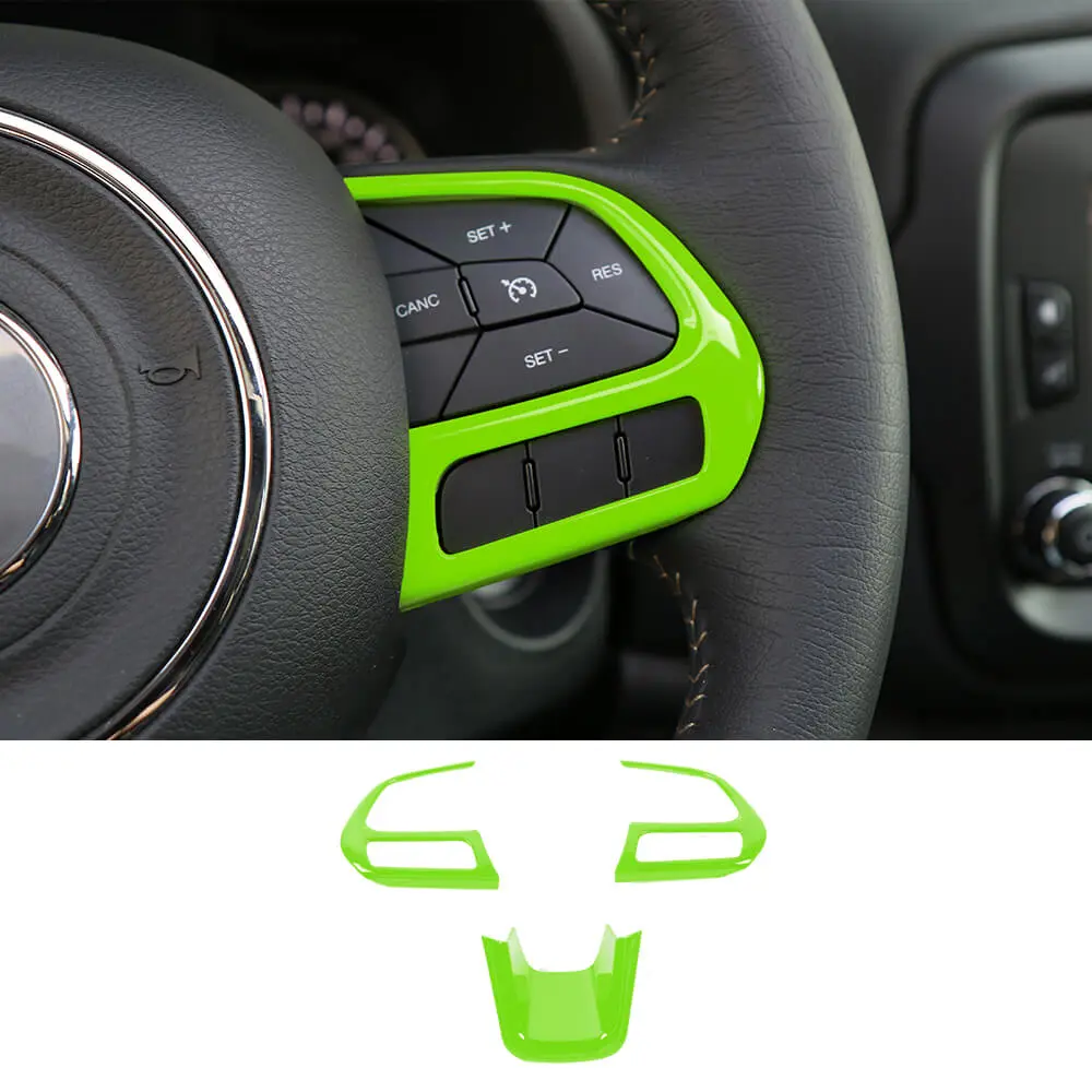 For Jeep Renegade 2015+ & Compass 2017-2020 Steering Wheel Cover Trim - Image 17