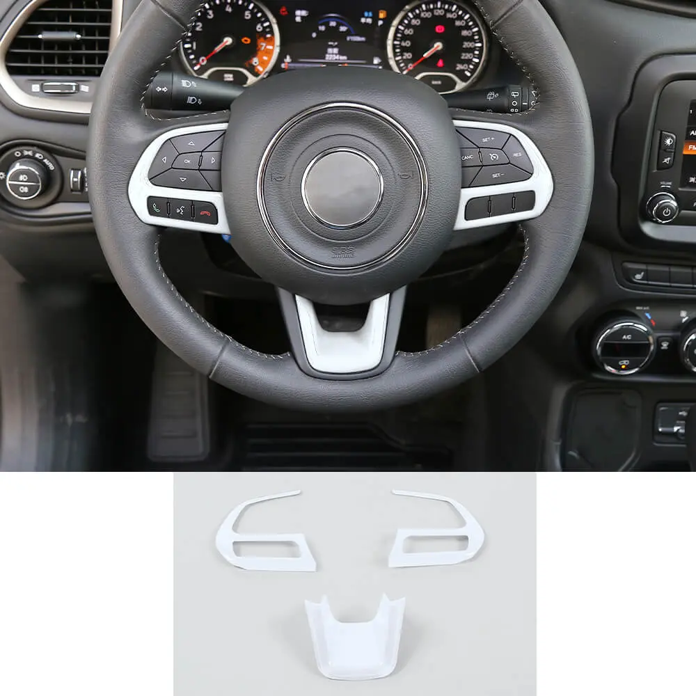 For Jeep Renegade 2015+ & Compass 2017-2020 Steering Wheel Cover Trim - Image 18
