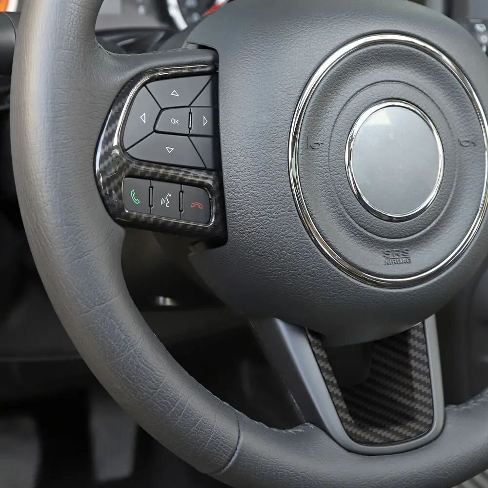 For Jeep Renegade 2015+ & Compass 2017-2020 Steering Wheel Cover Trim - Image 3