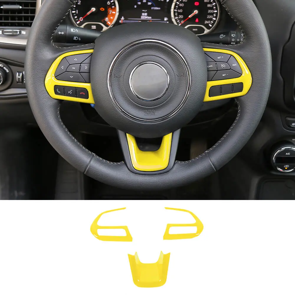 For Jeep Renegade 2015+ & Compass 2017-2020 Steering Wheel Cover Trim - Image 9