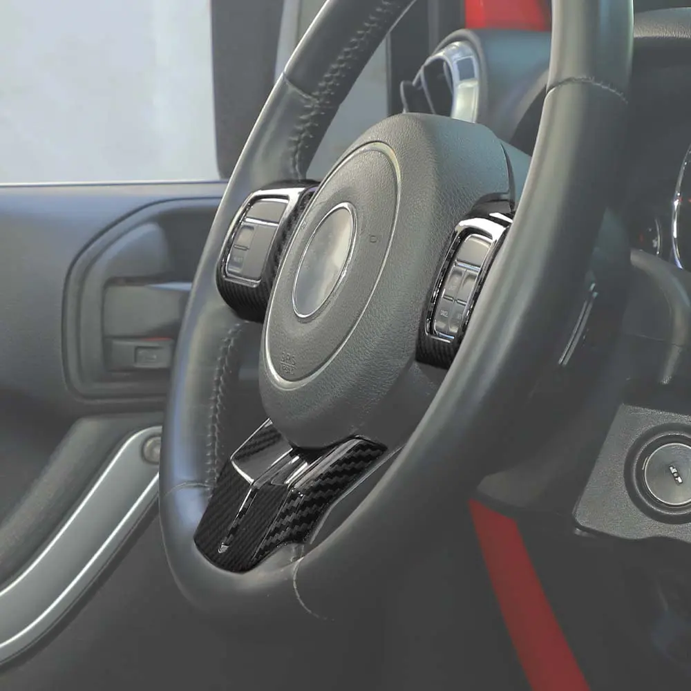 For Jeep Wrangler JK 11-18 & Patriot Compass11-16 & Grand Cherokee11-13 Steering Wheel Covers Panel Trim - Image 8