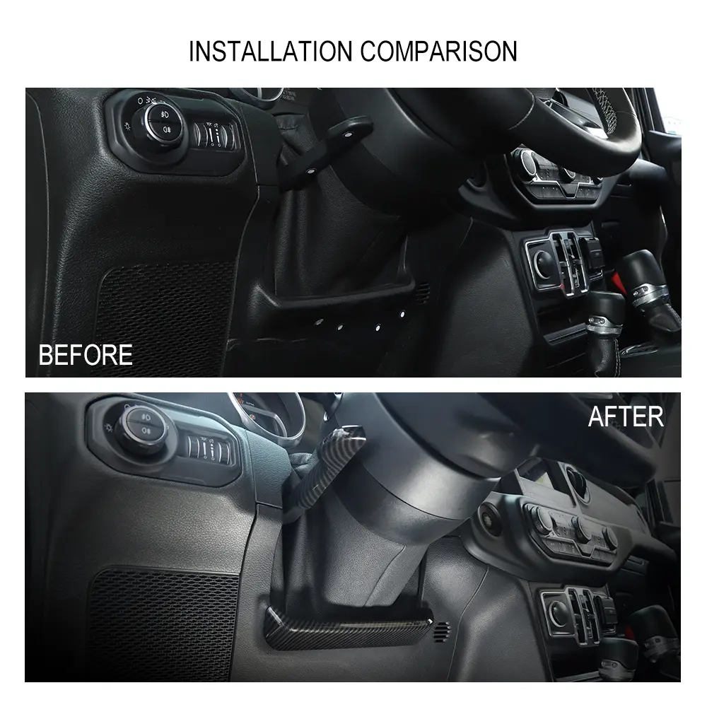 For 2018+ Jeep Wrangler JL JLU /Gladiator JT Steering Wheel Height Adjust Trim Cover - Image 2