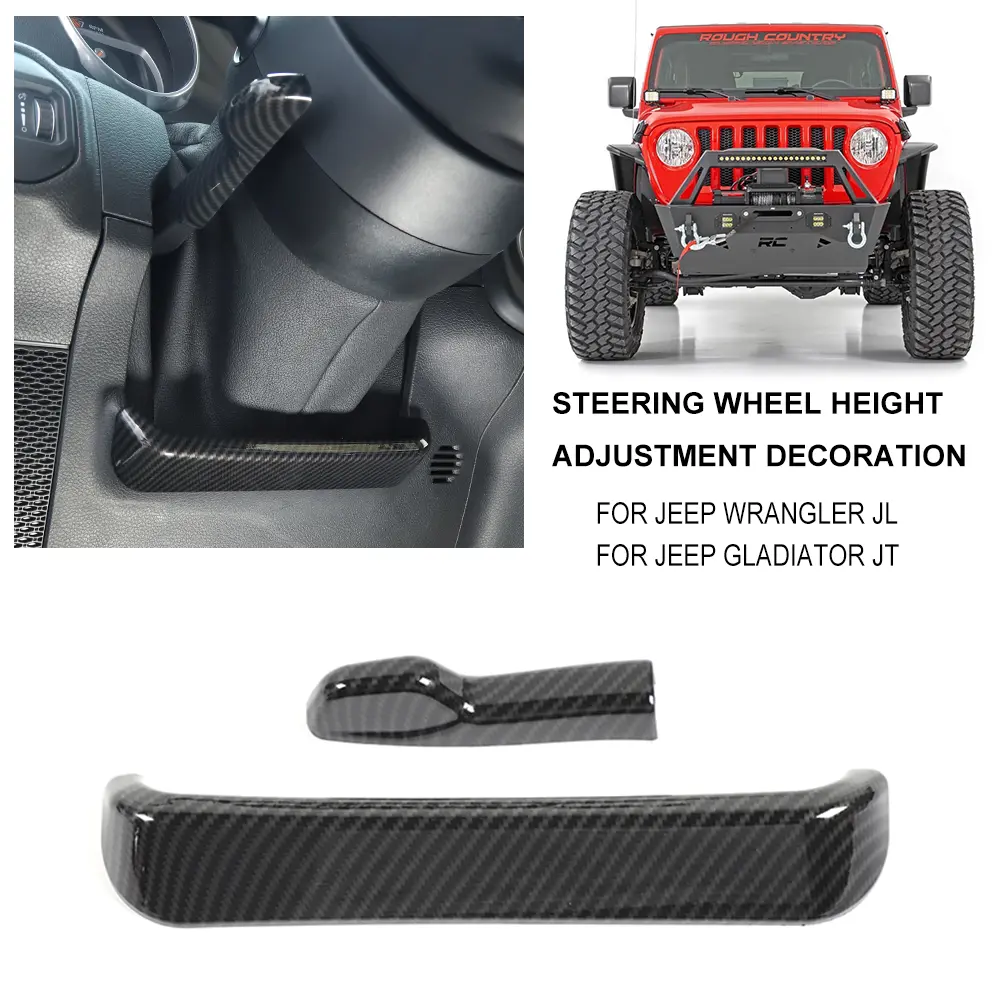 For 2018+ Jeep Wrangler JL JLU /Gladiator JT Steering Wheel Height Adjust Trim Cover - Image 3