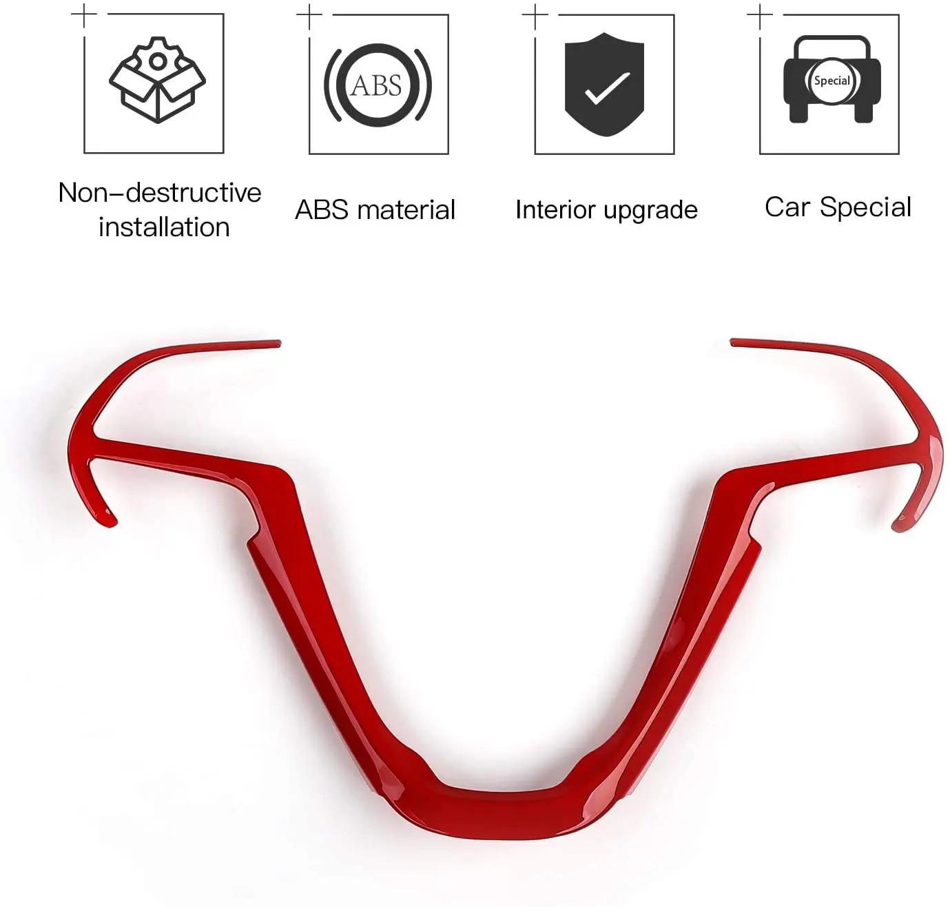 For 2014-2021 Jeep Grand Cherokee WK2 & 2014+ Cherokee Steering Wheel Trim Cover - Image 5