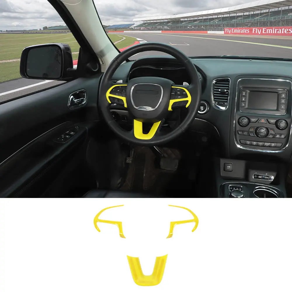 For 2014-2021 Jeep Grand Cherokee SRT8 Steering Wheel Trim Cover 3pcs - Image 11