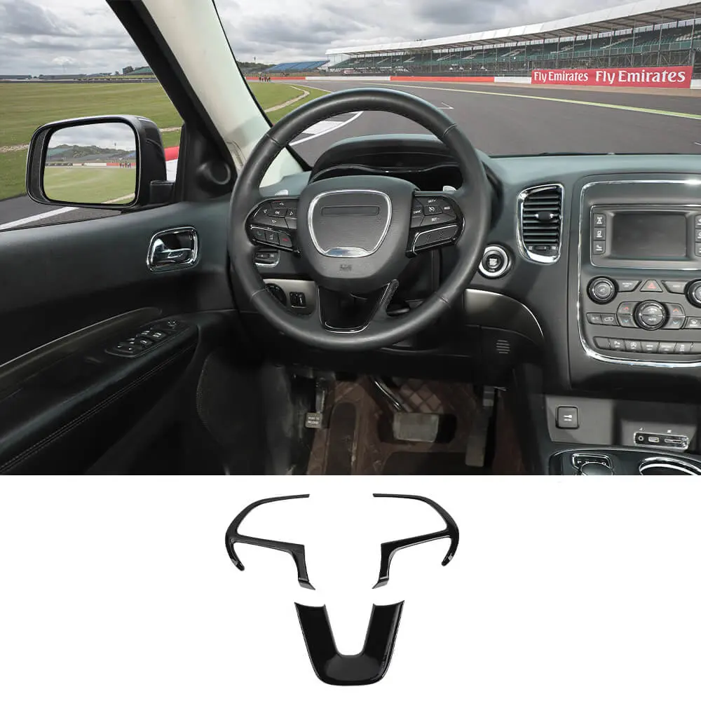 For 2014-2021 Jeep Grand Cherokee SRT8 Steering Wheel Trim Cover 3pcs - Image 18